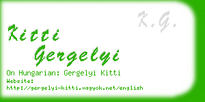 kitti gergelyi business card